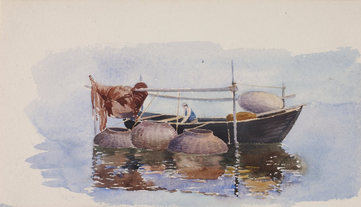 Uden titel - Fiskerbåd, ca. 1900. af George Elbert Burr