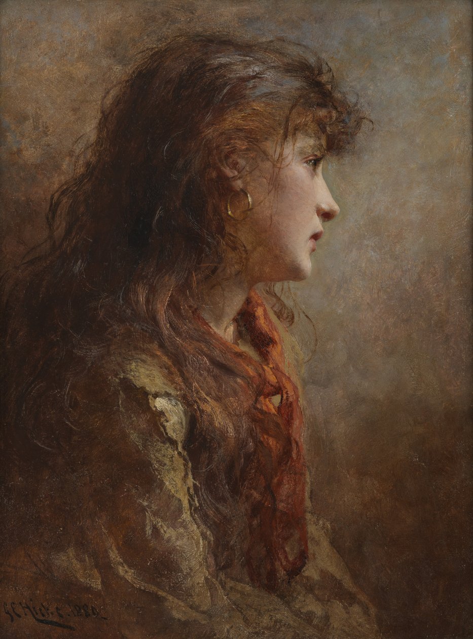 En sigøjnerpige, 1880 af George Elgar Hicks