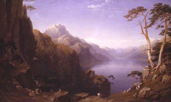 Loch Maree, Ross og Cromarty af George Fennel Robson