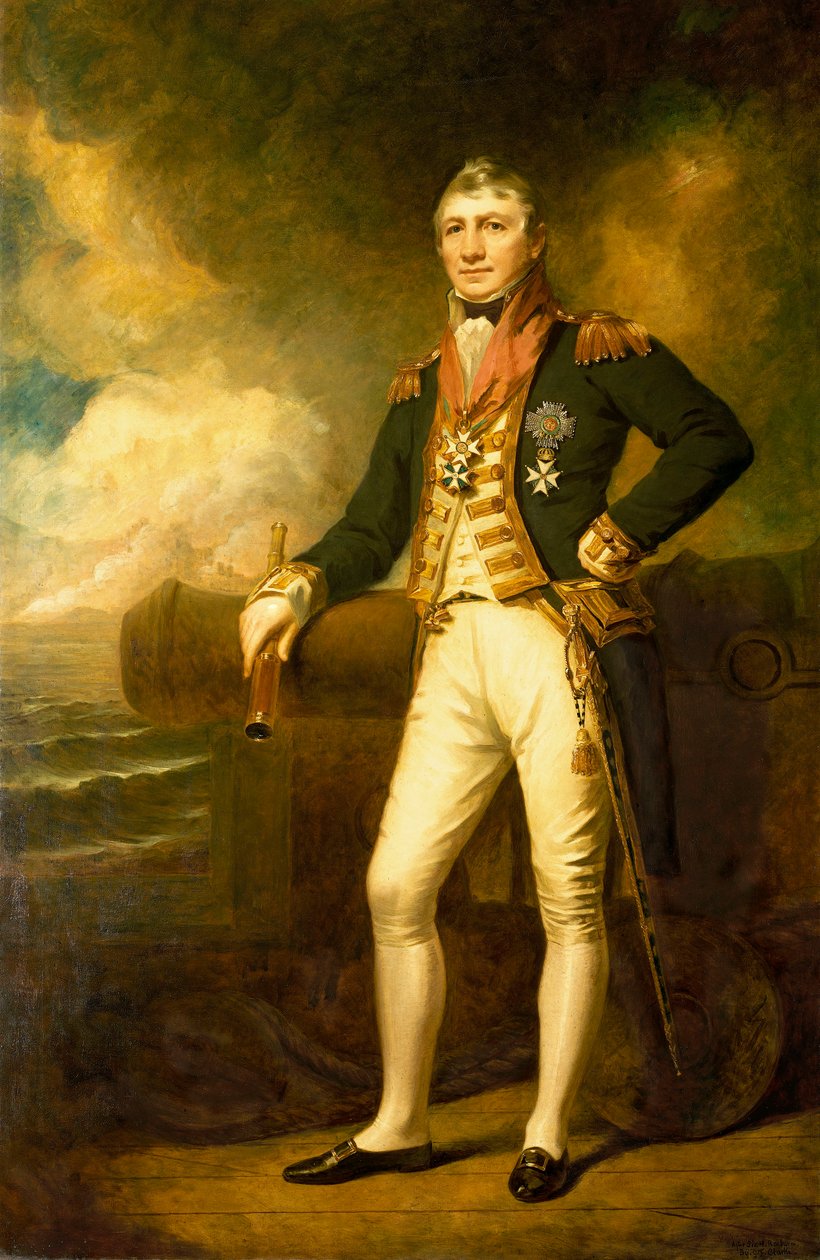 Admiral Sir David Milne (1763-1845) af George Frederick Clarke