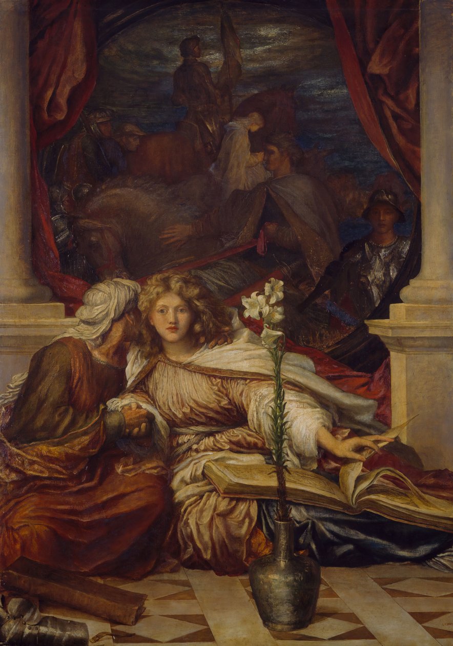 Britomart, 1877-78. af George Frederick Watts