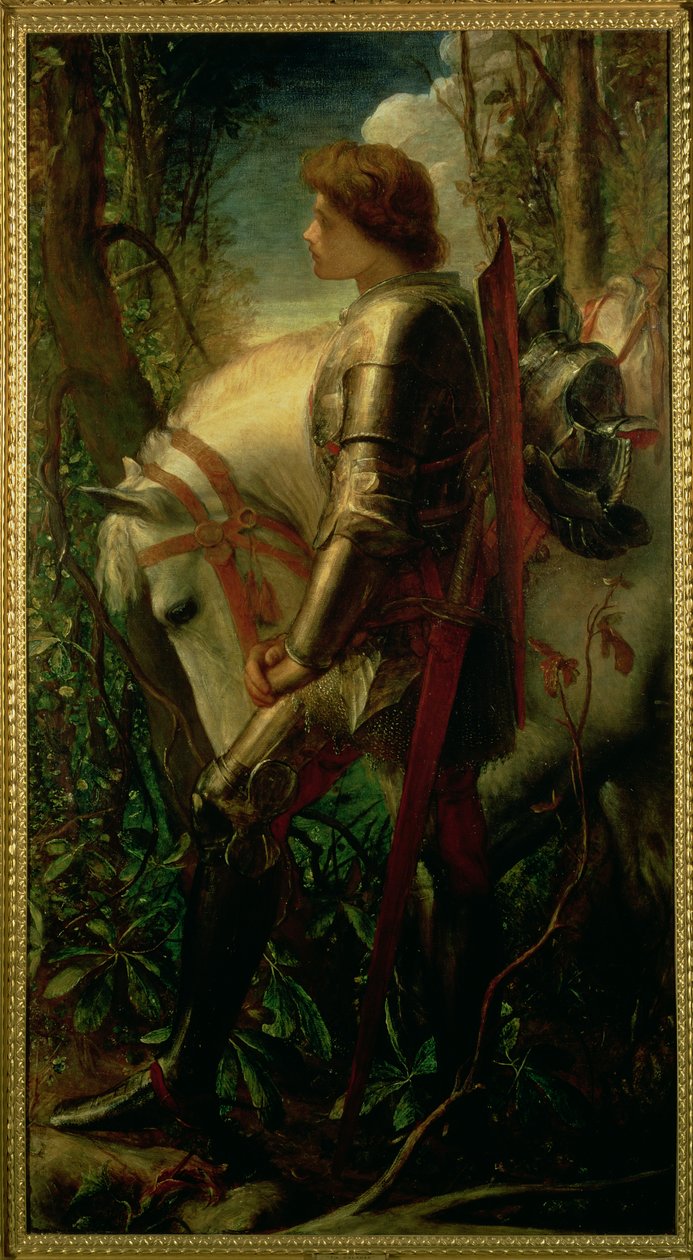 Sir Galahad, 1862 af George Frederick Watts