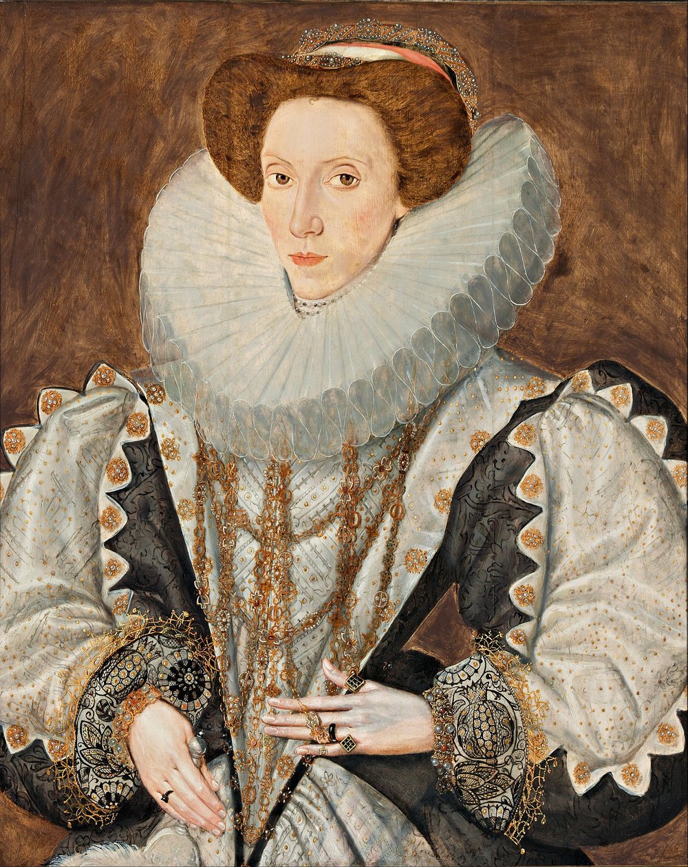 Portræt af en dame af George Gower