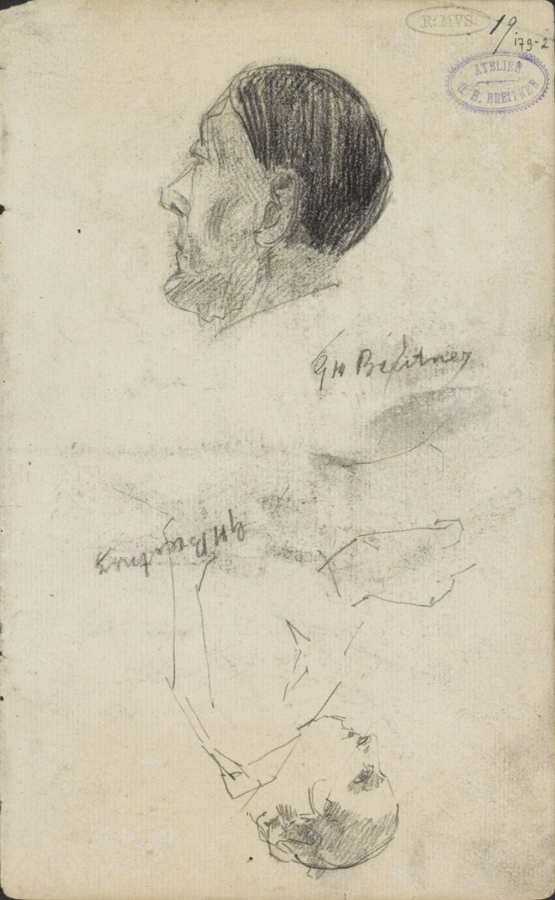 To figurstudier af George Hendrik Breitner (signed by artist)