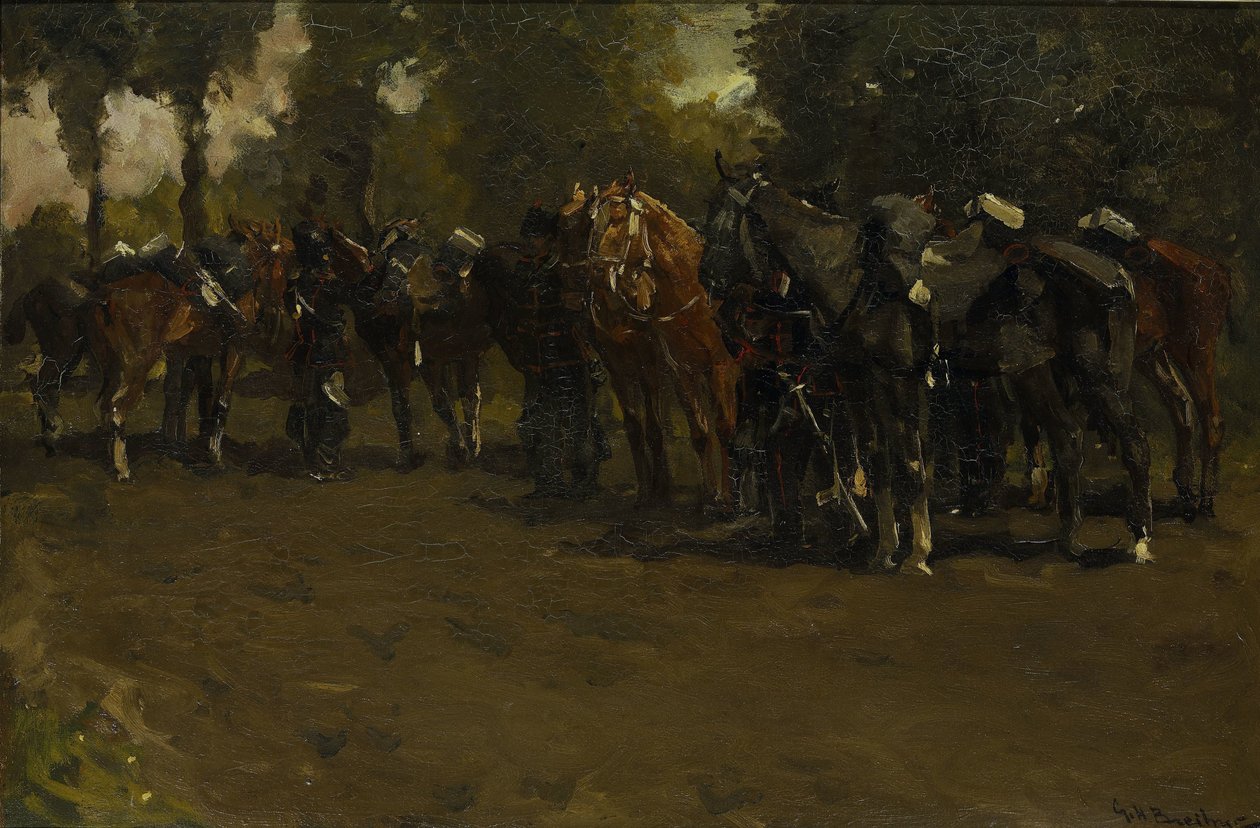Kavaleri ved Repose af George Hendrik Breitner