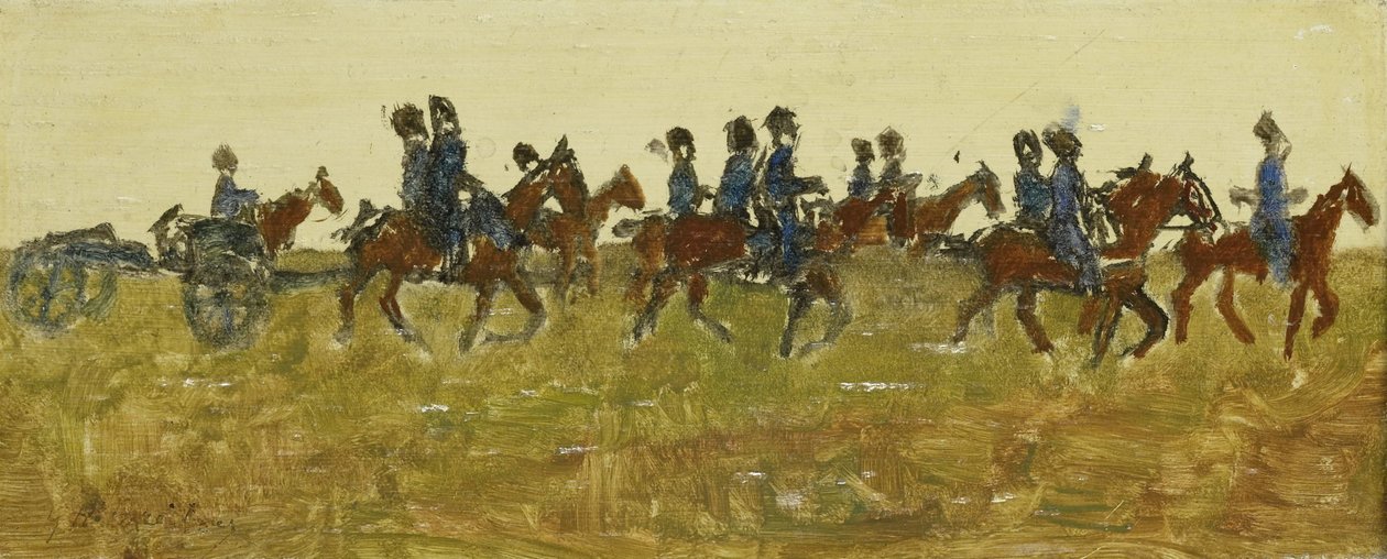 Husarer på manøvre af George Hendrik Breitner