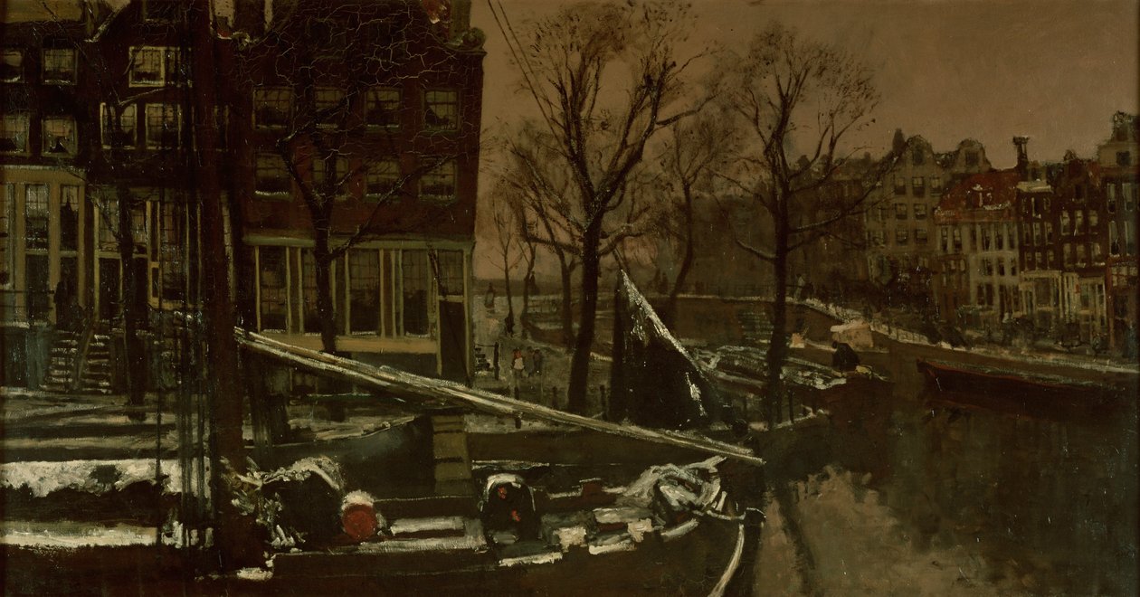 Vinter i Amsterdam af George Hendrik Breitner