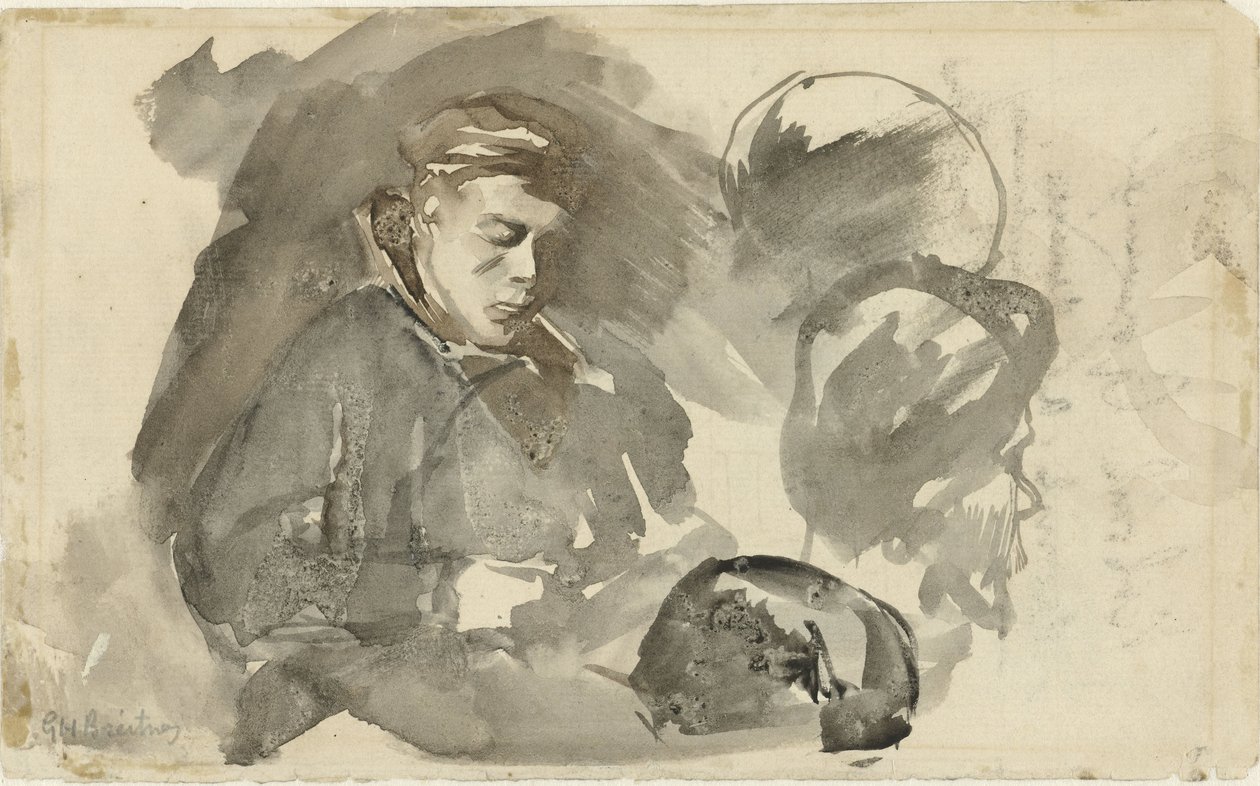 siddende dreng af George Hendrik Breitner