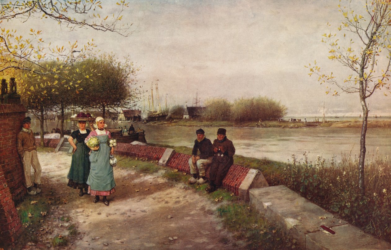 En udveksling af hilsner, c1900 af George Henry Boughton