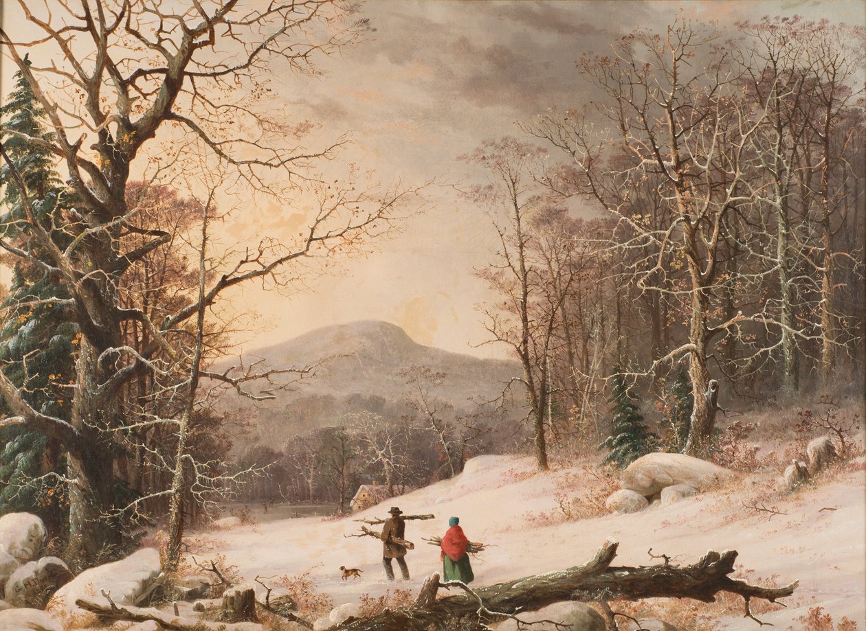 Samler træ, 1859 af George Henry Durrie