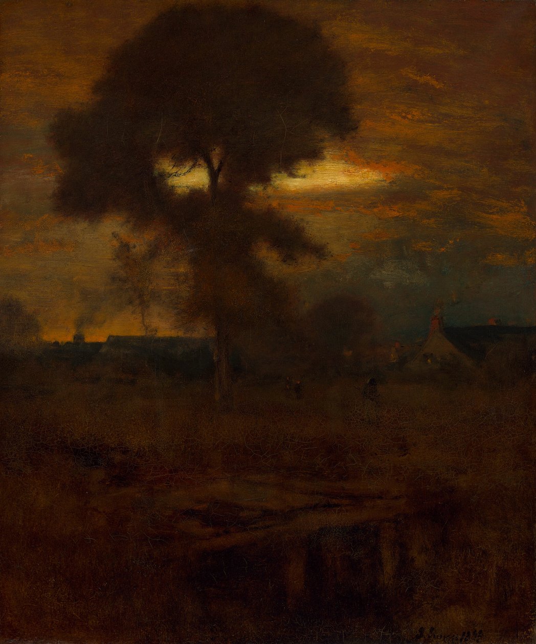 Efterglød, 1893. af George Inness