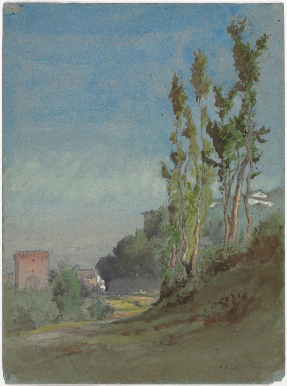 Albano, Italien af George Inness