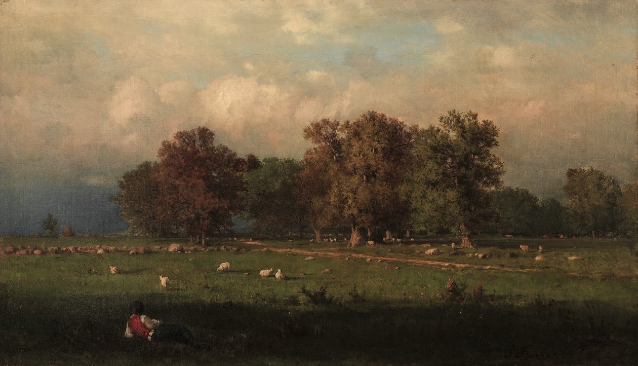 Durham, Connecticut, 1858. af George Inness