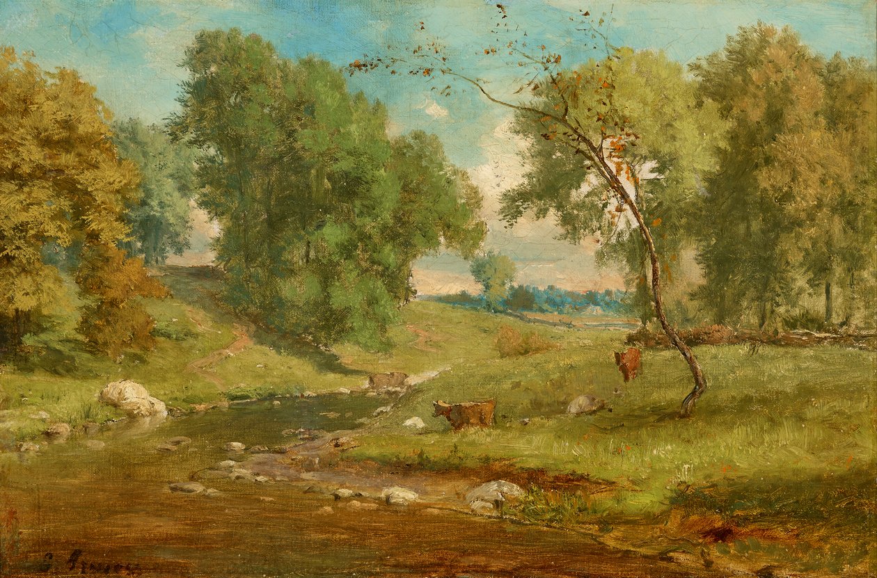 På engen af George Inness