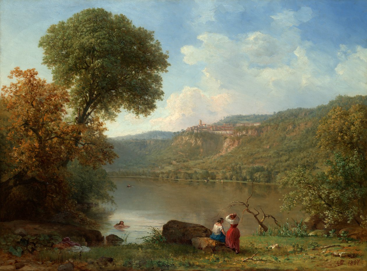 Nemi søen af George Inness