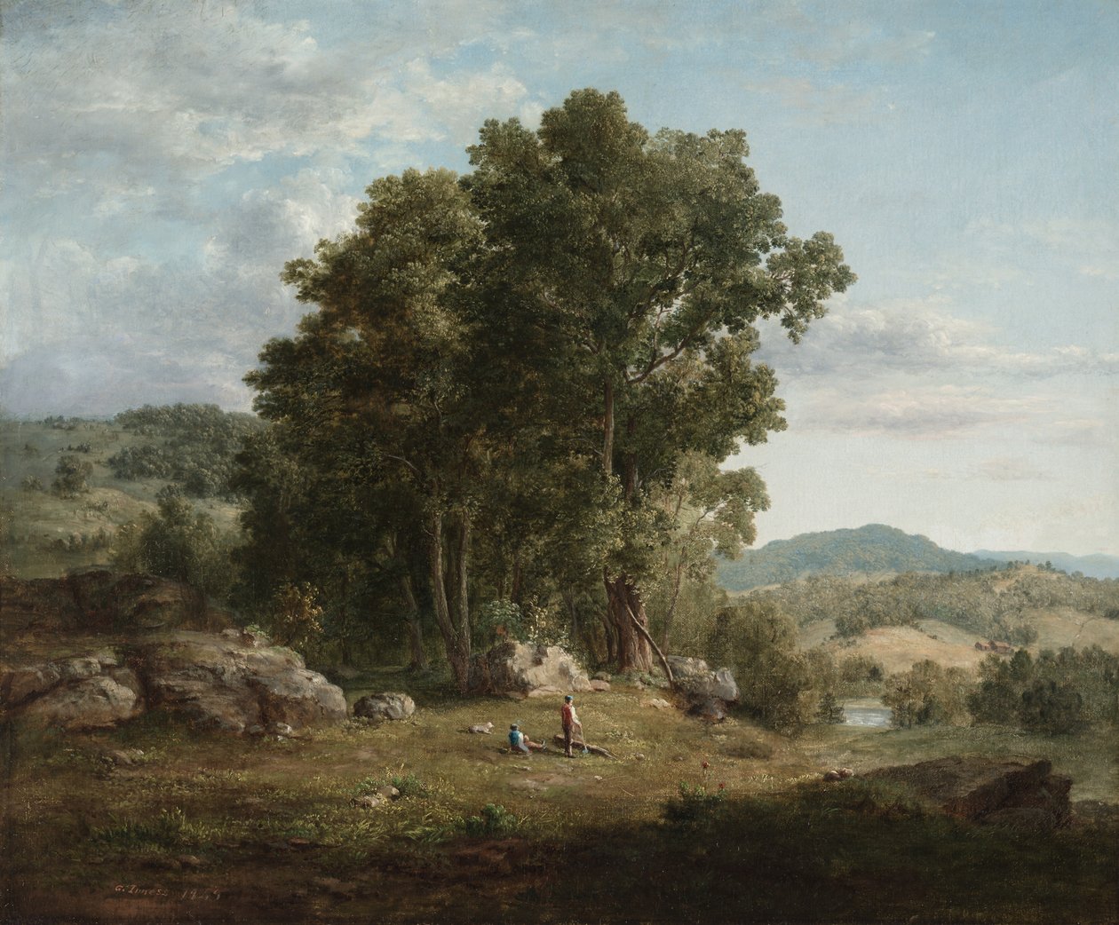 Træhuggeren af George Inness