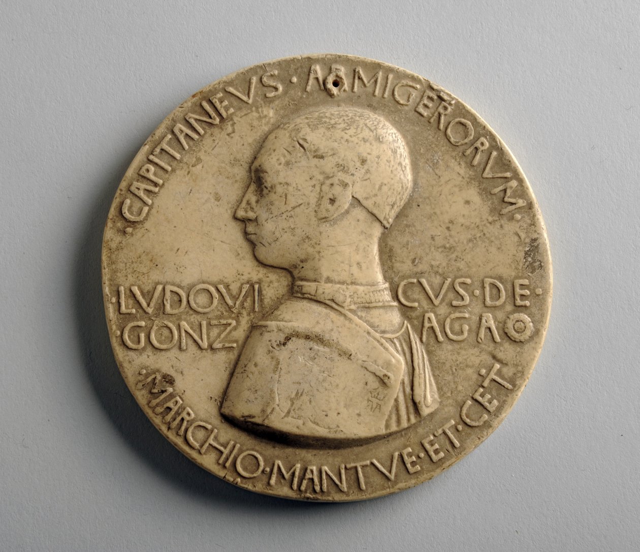 Gipsmedaljon (gips) af George James Frampton