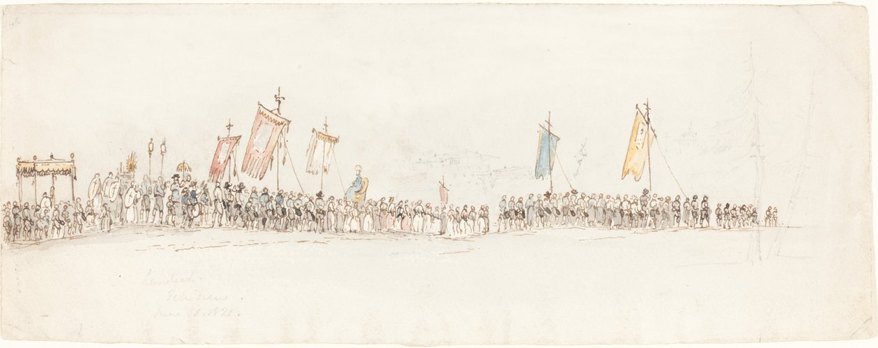 Religiøs procession i Landeck af George Jones
