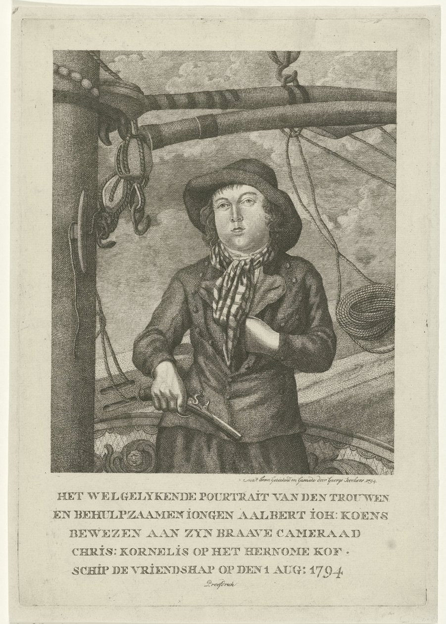 Portræt af Aalbert Joh. Koens af George Kockers