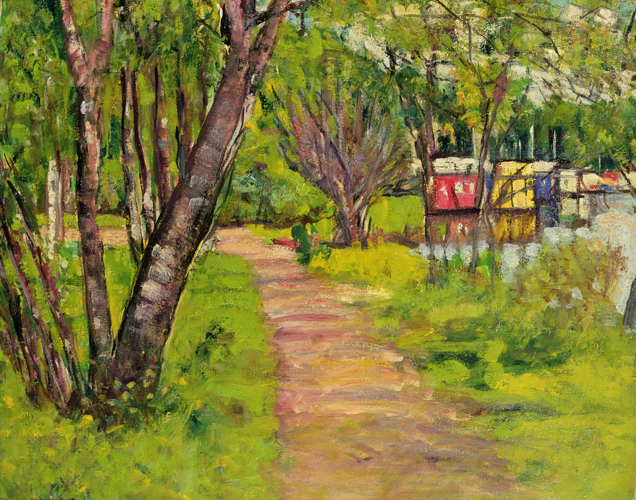 The Pathway, Loch Lomond af George Leslie Hunter