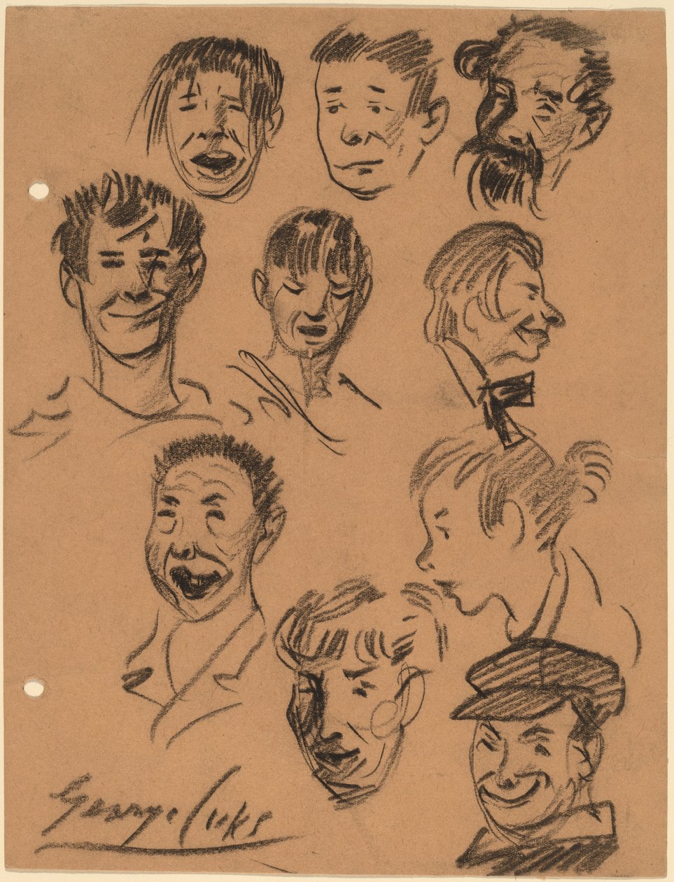 Ti hoveder af George Luks