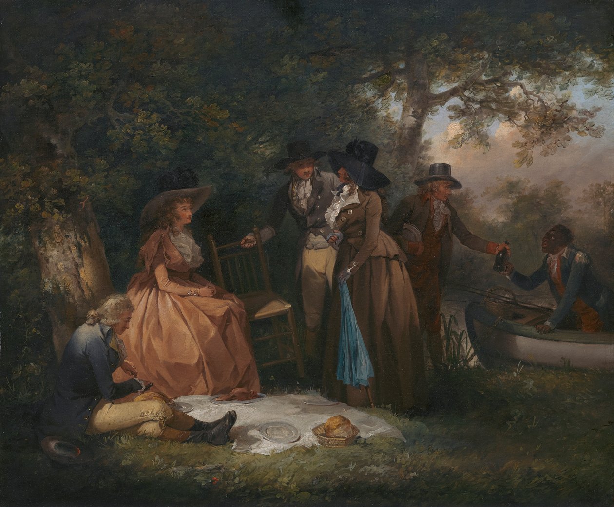 Lystfiskernes Repast af George Morland
