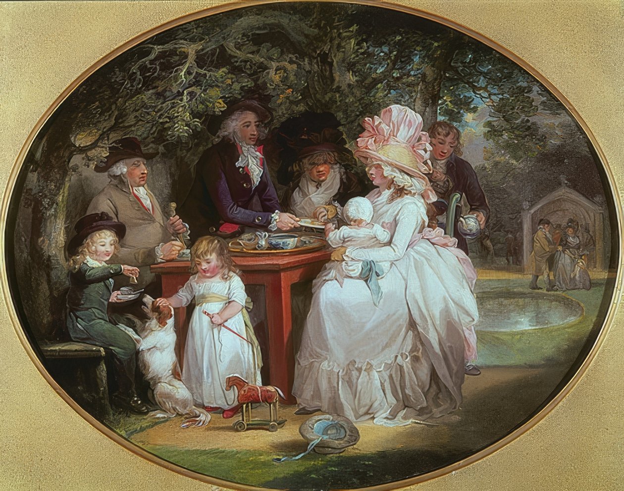 Tehaven. 1790 af George Morland