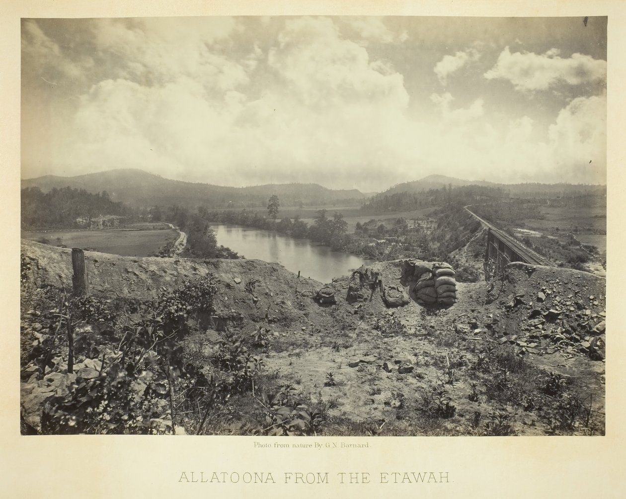 Allatoona fra Etawah, 1866. af George N. Barnard