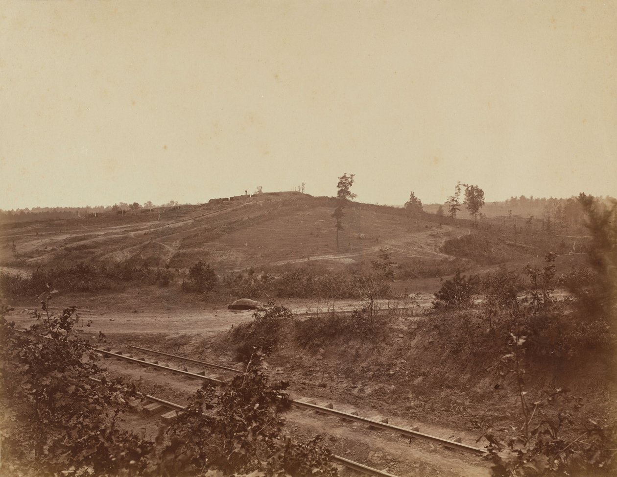 Slagmarken i Atlanta, 1864 (foto) af George N. Barnard