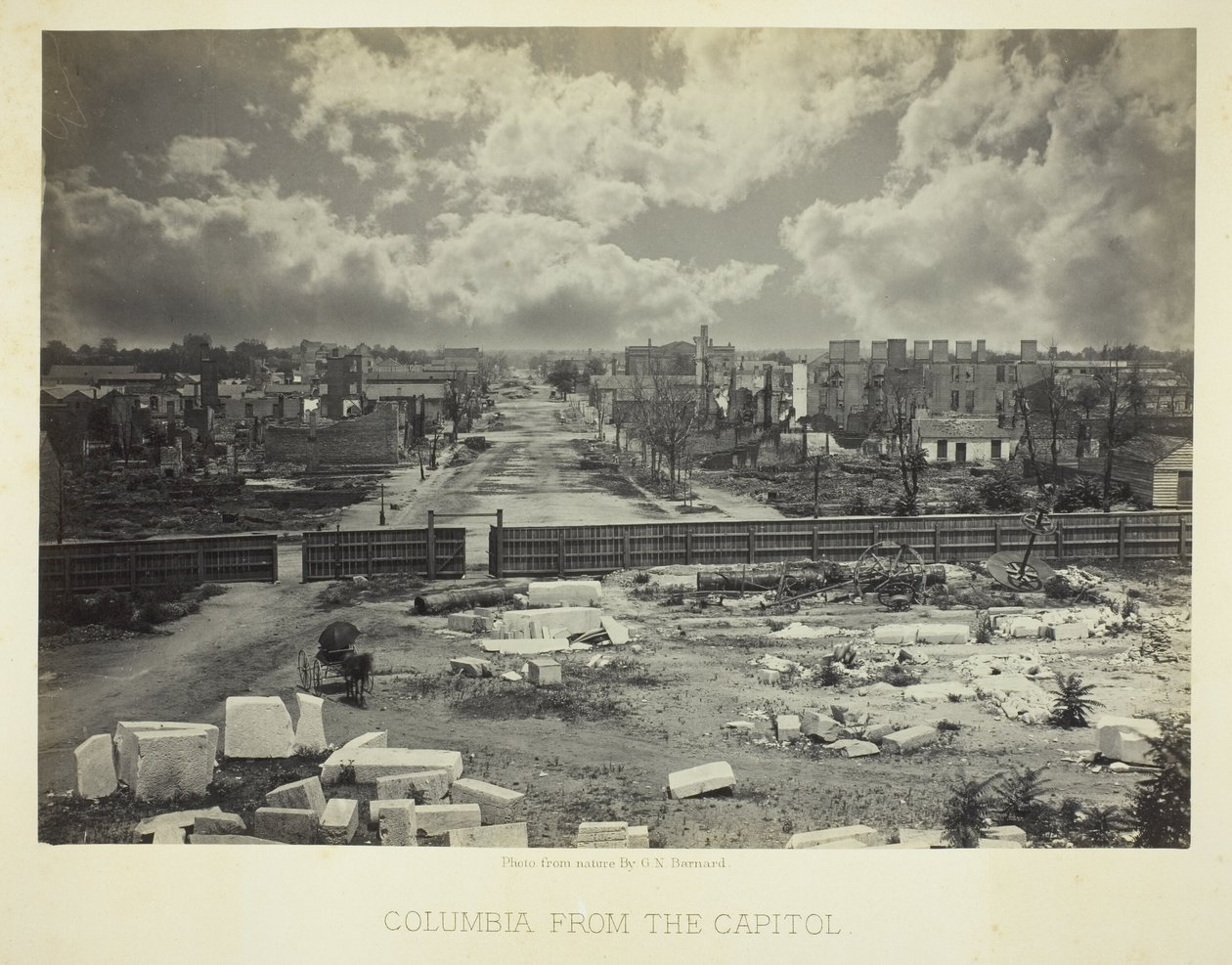 Columbia fra Capitol af George N. Barnard
