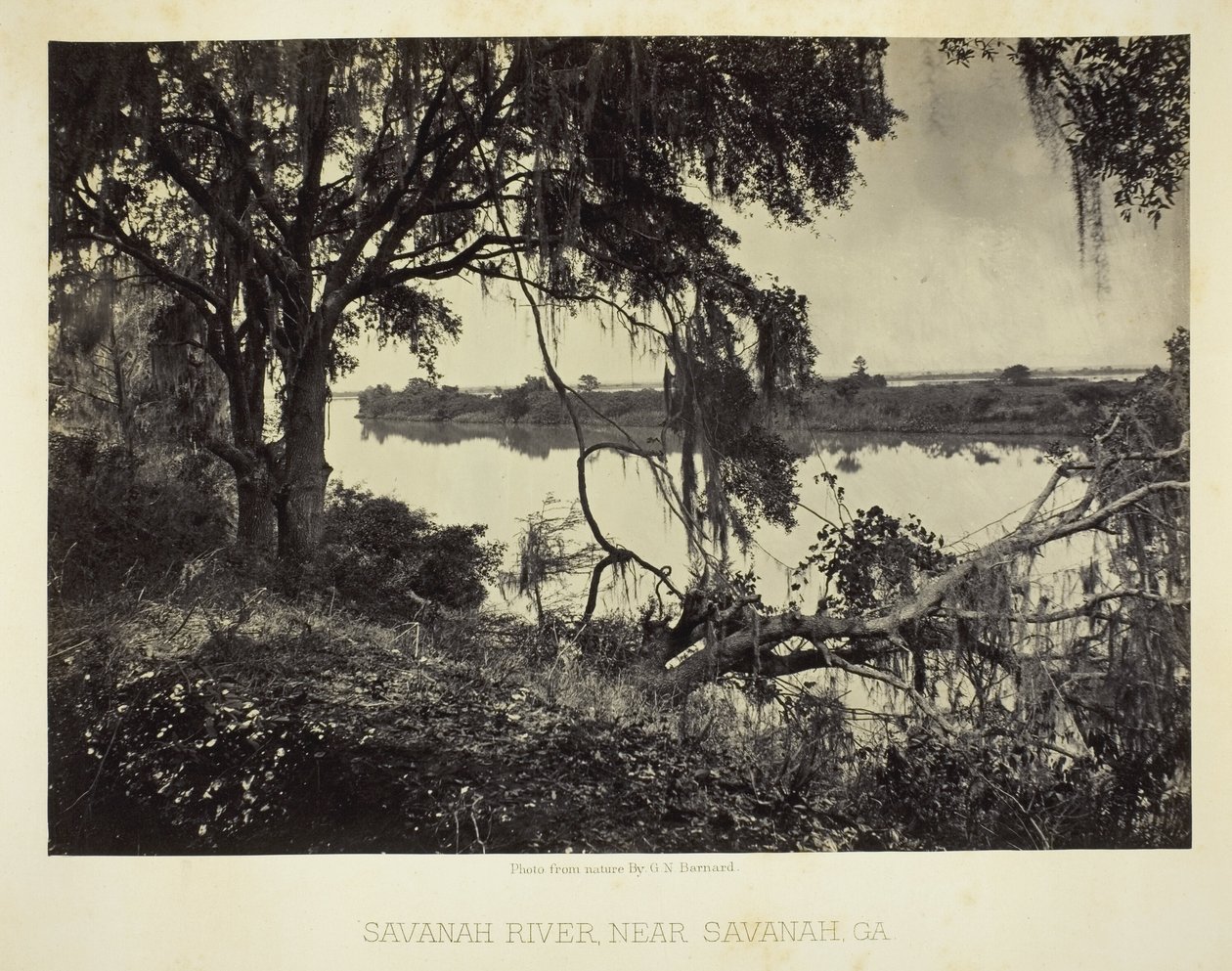 Savannah River, nær Savannah, GA af George N. Barnard