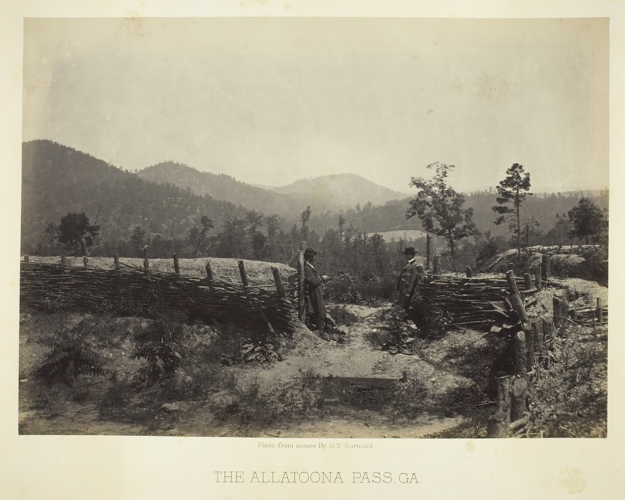 Allatoona-passet, GA, 1866. af George N. Barnard