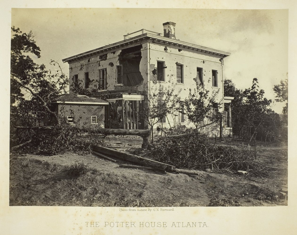 The Potter House Atlanta af George N. Barnard