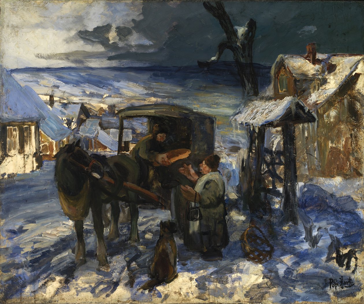 Landsbyens scene af George Overbury Pop Hart