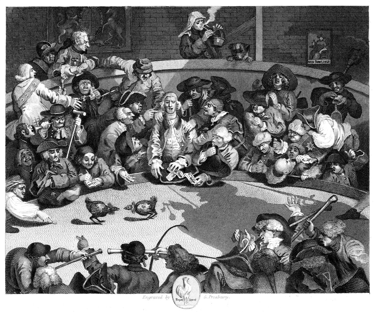 Cock Pit, c1840 af George Presbury