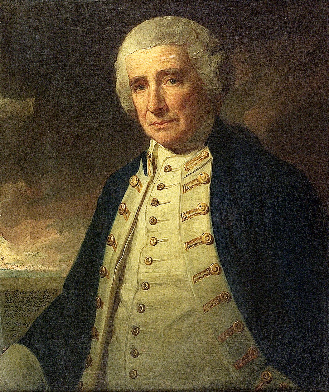 Admiral John Forbes (1714-1796) af George Romney