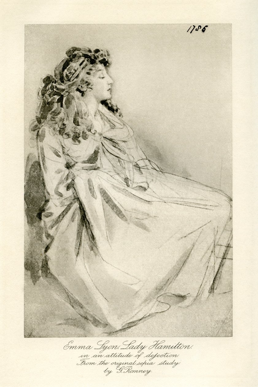 Emma Lady Hamilton af George Romney