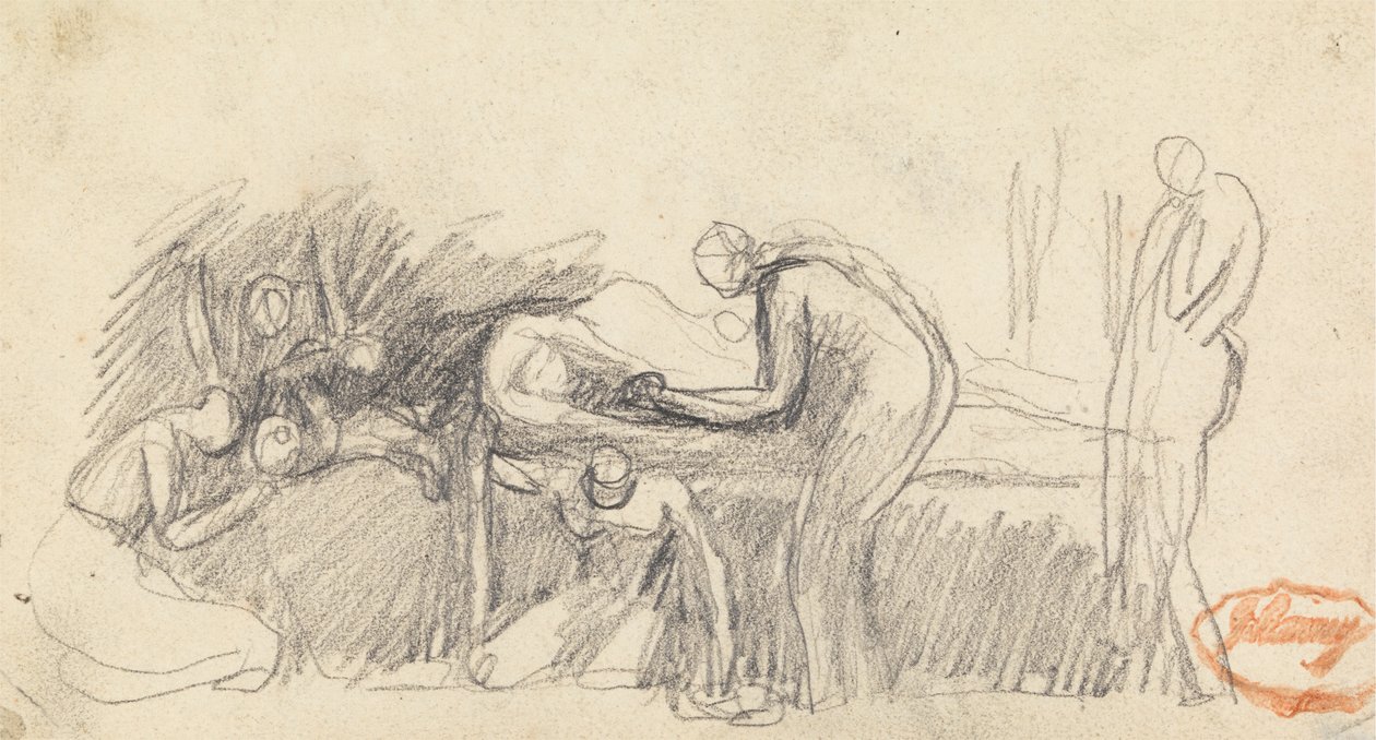 Figursammensætningsundersøgelse 23 af George Romney