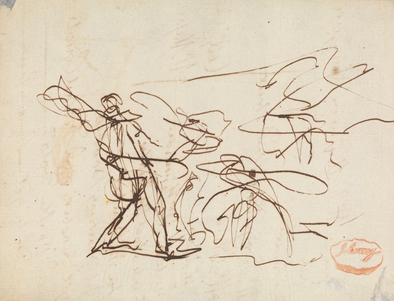 Figursammensætningsundersøgelse 25 af George Romney