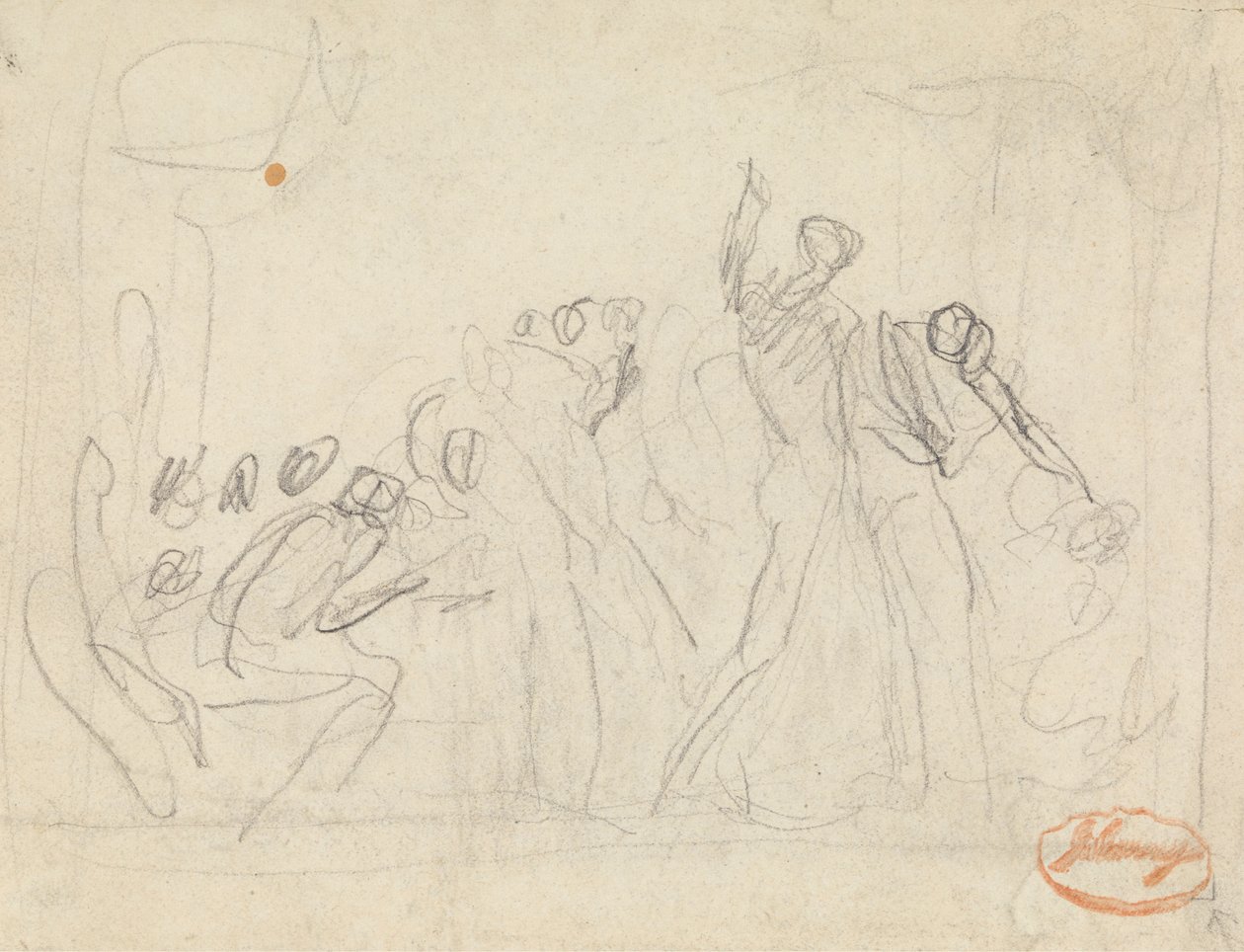 Figursammensætningsundersøgelse 33 af George Romney
