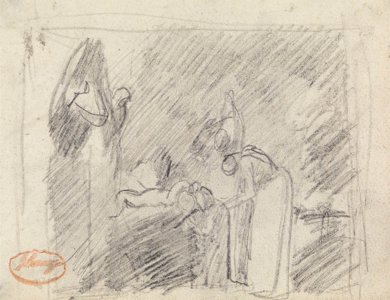 Figursammensætningsundersøgelse 42 af George Romney