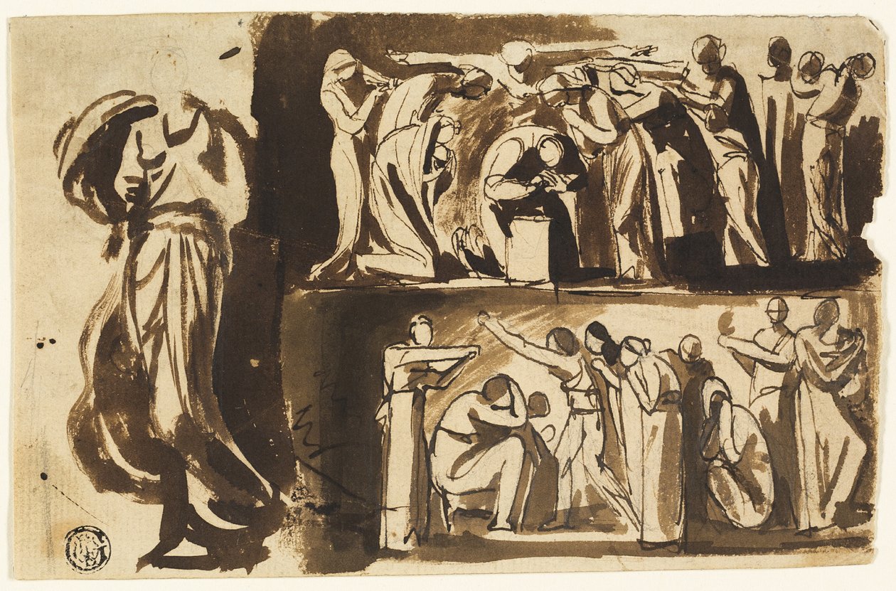 Figurstudier af George Romney