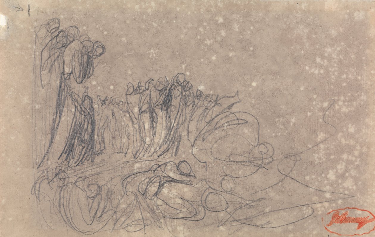 Gruppe af figurer, muligvis Helvede af George Romney