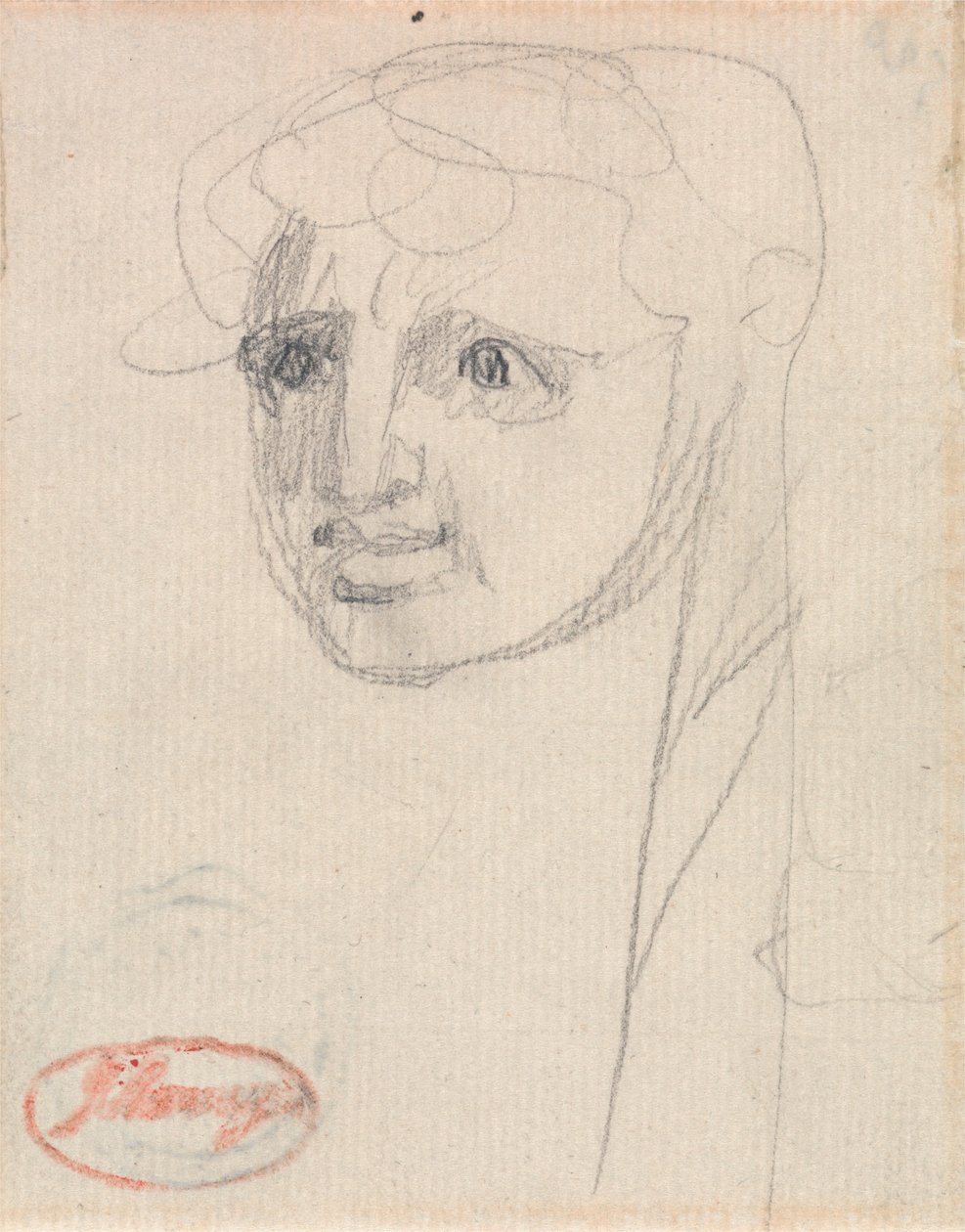 En piges hoved af George Romney
