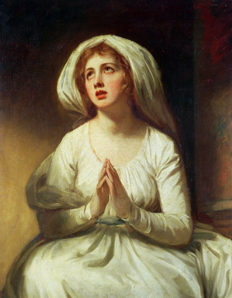 Lady Hamilton beder af George Romney