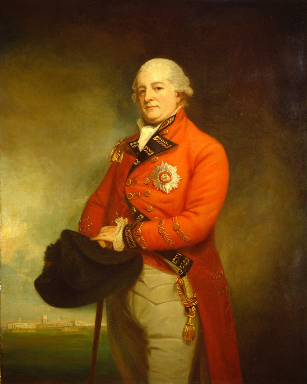 Generalmajor Sir Archibald Campbell, 1790-1792. af George Romney