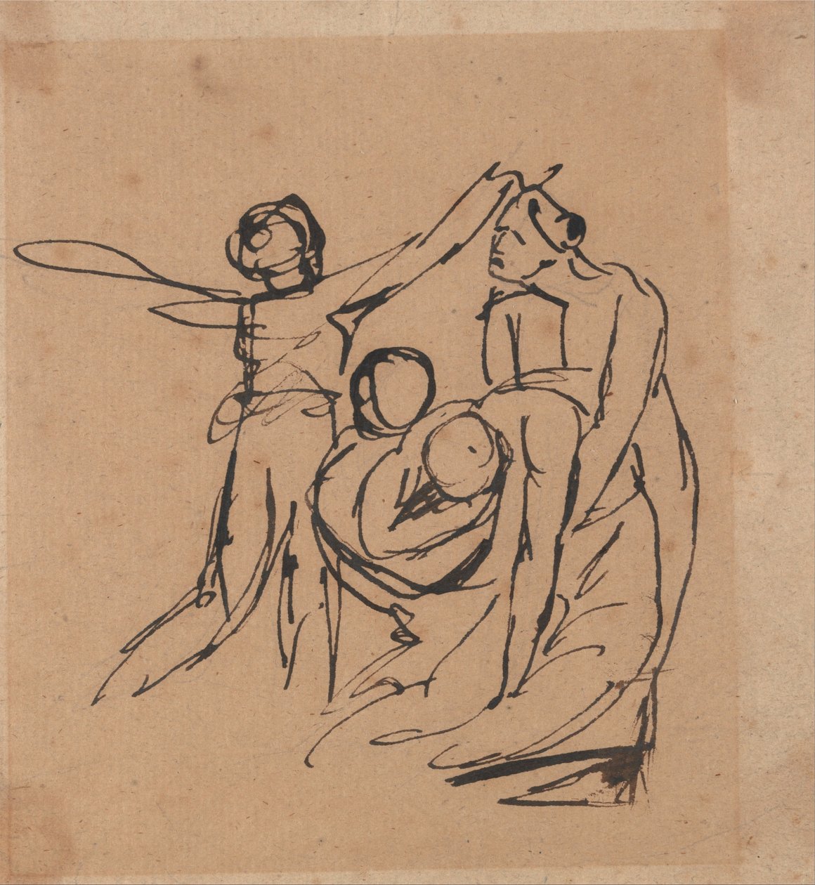 Gruppe af sørgende af George Romney