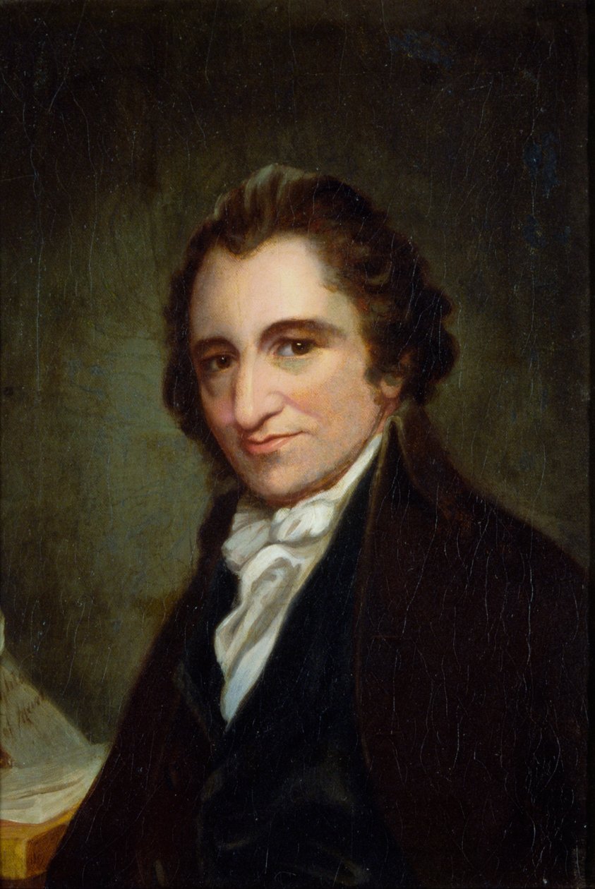 Portræt af Thomas Paine, 1800 af George Romney