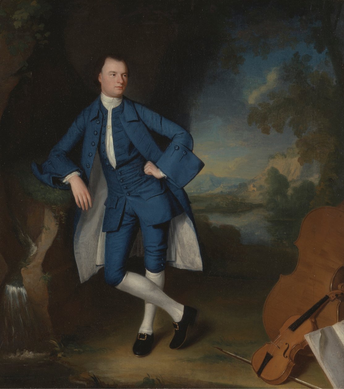 Portræt af en mand af George Romney
