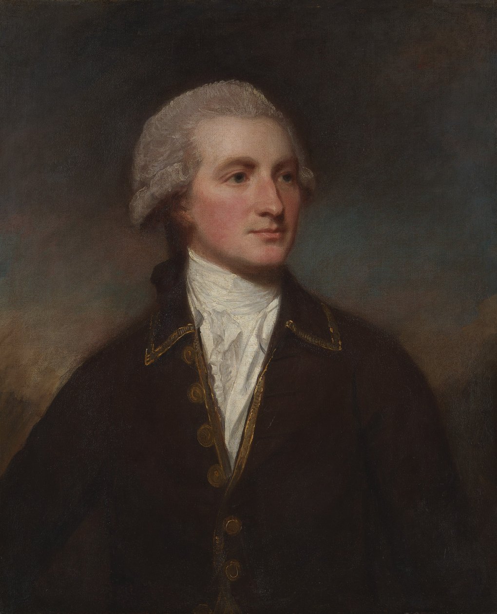 Portræt af en mand. af George Romney